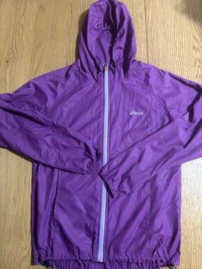 ASICS Purple Lightweight Hooded Jacket